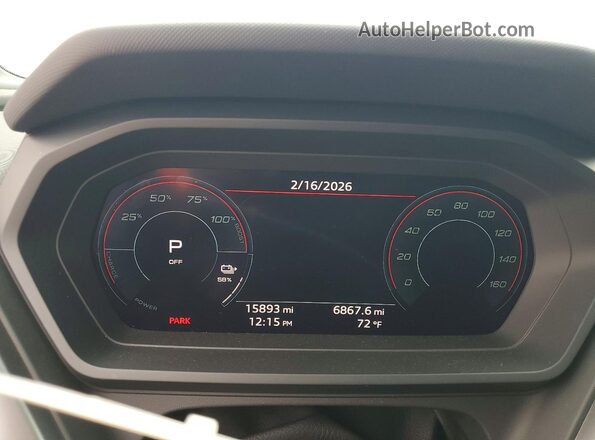 WA1L2BFZXPP054037 2023 AUDI Q4 Black ხელსაწყოთა პანელის ხედი