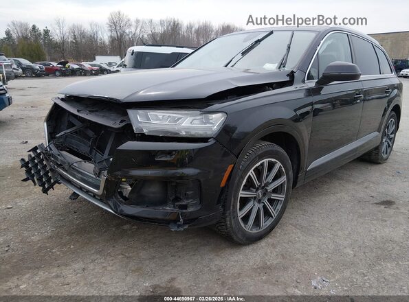 WA1LAAF75HD000420 2017 AUDI Q7 Black წინა მარცხენა ხედი სამი მეოთხედიდან