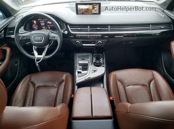WA1LAAF76KD004984 2019 AUDI Q7 White Widok deski rozdzielczej