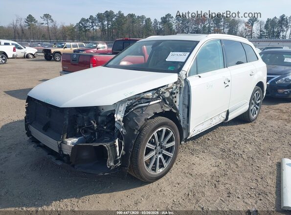 WA1LAAF77KD012804 2019 AUDI Q7 White Առջևի ձախ երեք քառորդ տեսարան