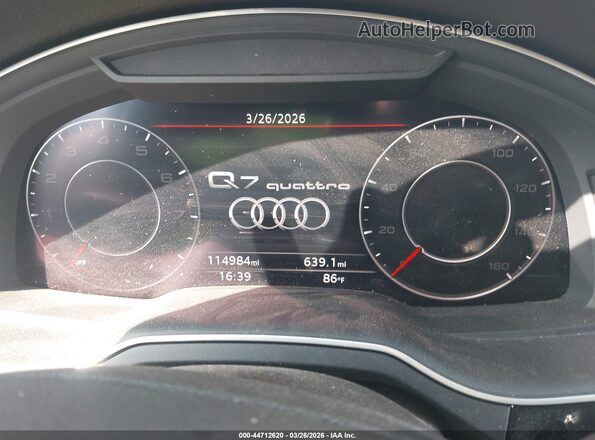 WA1LAAF77KD012804 2019 AUDI Q7 White Հետևի նստատեղերի տեսք