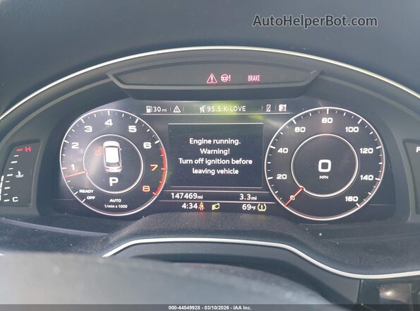 WA1LAAF78HD053547 2017 AUDI Q7 Yellow უკანა სავარძლების ხედი