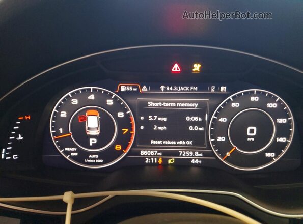 WA1LAAF79KD007474 2019 AUDI Q7 Black 