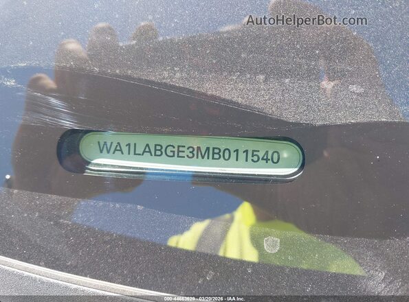 WA1LABGE3MB011540 2021 AUDI E-TRON Gray Widok komory silnika