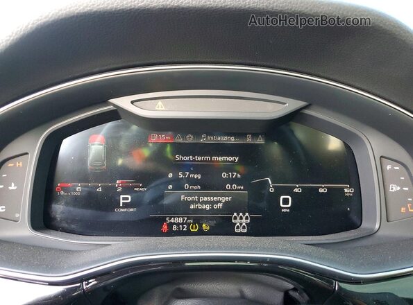 WA1LCBF70SD006942 2025 AUDI Q7 Black Вид щитка приладів