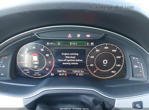 WA1LHAF72HD037002 2017 AUDI Q7 Black უკანა სავარძლების ხედი