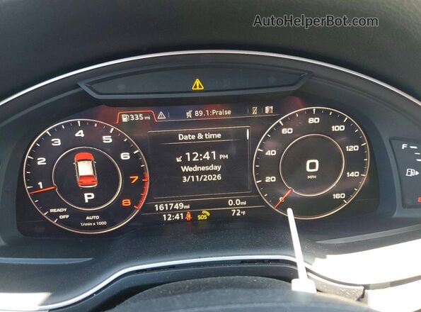 WA1LHAF74KD040121 2019 AUDI Q7 Black ხელსაწყოთა პანელის ხედი