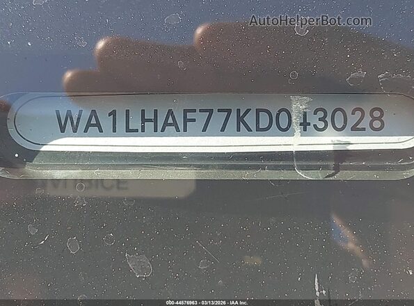 WA1LHAF77KD043028 2019 AUDI Q7 Белый 