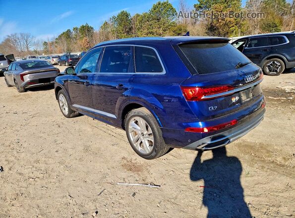WA1LJAF79MD037416 2021 AUDI Q7 Blue Trasero izquierdo