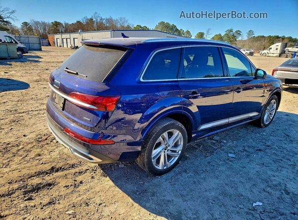 WA1LJAF79MD037416 2021 AUDI Q7 Blue Trasero derecho