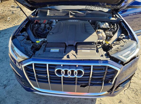 WA1LJAF79MD037416 2021 AUDI Q7 Blue Vista del compartimento del motor