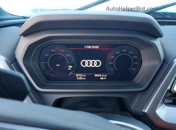 WA1LUBFZ4RP040860 2024 AUDI Q4 Black Սարքավորումների վահանակի տեսք