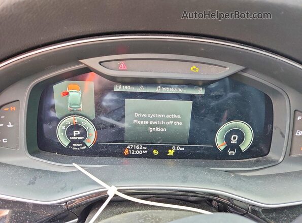 WA1LXAF70MD032359 2021 AUDI Q7 Black Սարքավորումների վահանակի տեսք