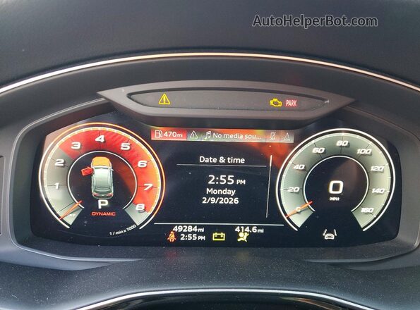 WA1LXAF71MD039367 2021 AUDI Q7 White Instrument cluster view
