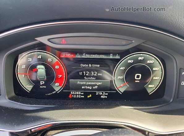 WA1LXAF72MD034436 2021 AUDI Q7 Черный Вид щитка приборов