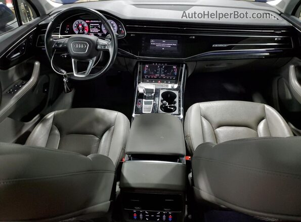WA1LXAF72MD036428 2021 AUDI Q7 Blue Առջևի վահանակի տեսք