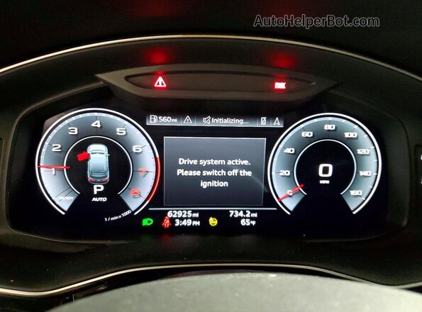 WA1LXAF74MD035216 2021 AUDI Q7 Белый Вид щитка приборов