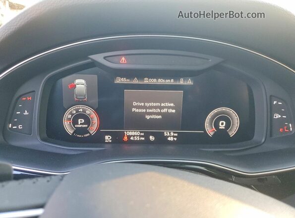 WA1LXAF76LD001051 2020 AUDI Q7 Gray Instrument cluster view