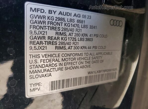 WA1LXBF78RD001020 2024 AUDI Q7 Black 