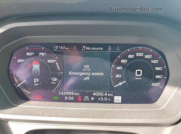 WA1M2AFZ4PP072256 2023 AUDI Q4 Black Instrument cluster view