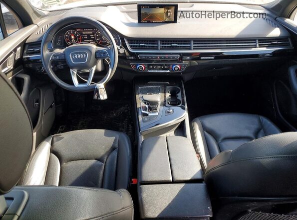 WA1VAAF71KD027260 2019 AUDI Q7 Black Vista del salpicadero