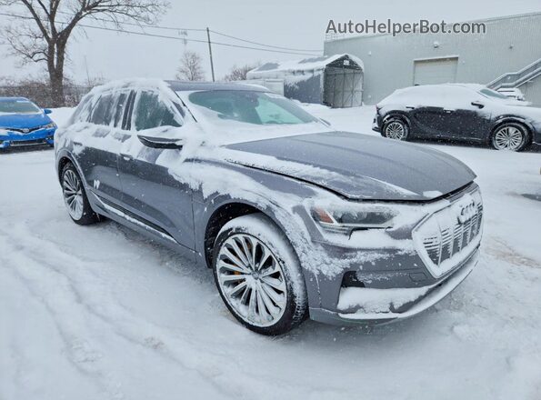 WA1VAAGE0KB008742 2019 AUDI E-TRON Серый Передняя правая четверть