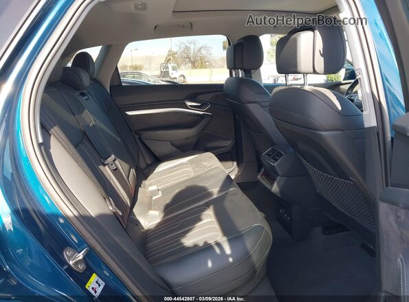 WA1VAAGE0KB017232 2019 AUDI E-TRON Blue Vista de la etiqueta del VIN