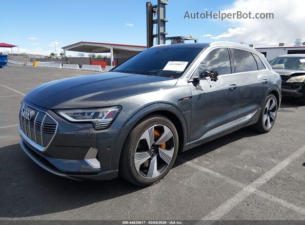 WA1VAAGE3KB008377 2019 AUDI E-TRON Серый Передняя левая четверть