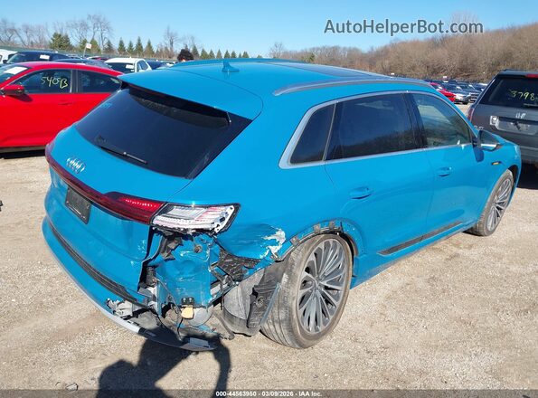 WA1VAAGE7KB008494 2019 AUDI E-TRON Blue Задня права чверть