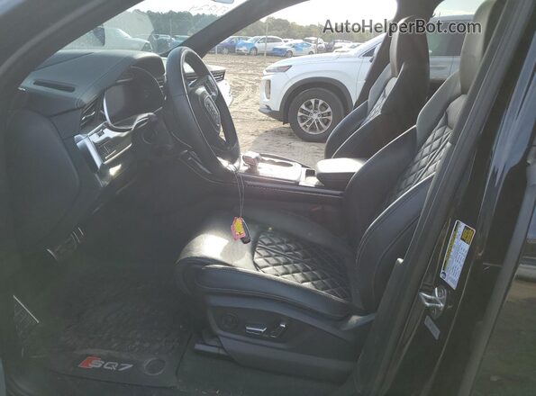 WA1VWAF76LD012692 2020 AUDI SQ7 Black Front interior view