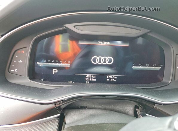 WA1VWBF77SD006064 2025 AUDI SQ7 White Вид щитка приладів