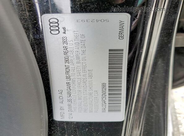 WAU2GAFC5GN002669 2016 AUDI OTHER Black 