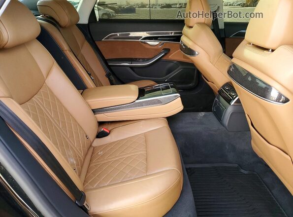 WAU8SAF83LN002006 2020 AUDI S8 Black უკანა სავარძლების ხედი