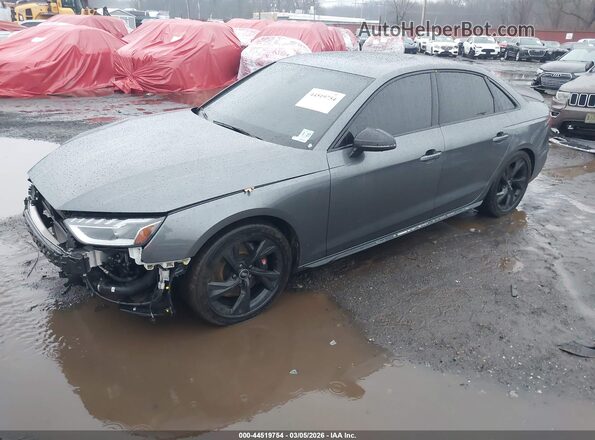 WAUA4AF45NA011101 2022 AUDI S4 Gray Front left