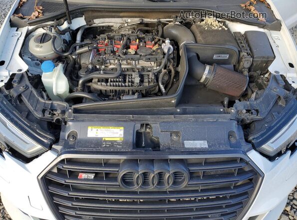 WAUB1GFF1H1032775 2017 AUDI S3 White უკანა სალონის ხედი