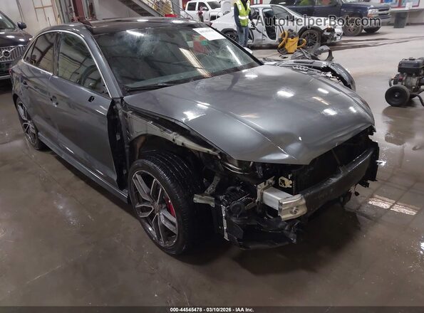 WAUB1GFF2H1036141 2017 AUDI S3 Gray Front view