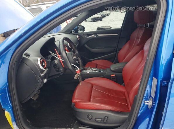 WAUB1GFF2H1079393 2017 AUDI S3 Blue წინა სალონის ხედი