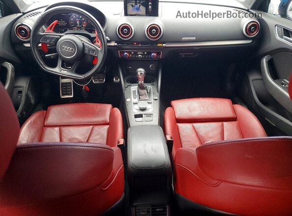 WAUB1GFF2H1079393 2017 AUDI S3 Blue წინა პანელის ხედი