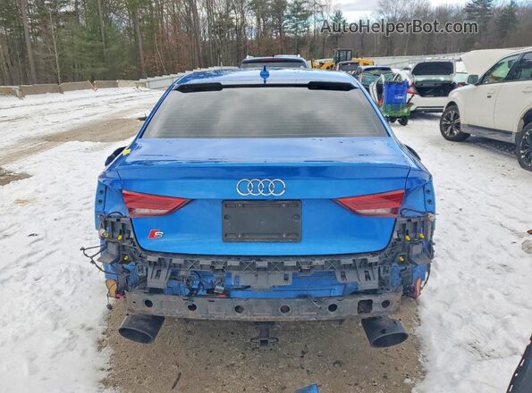 WAUB1GFF2H1079393 2017 AUDI S3 Blue უკანა ხედი