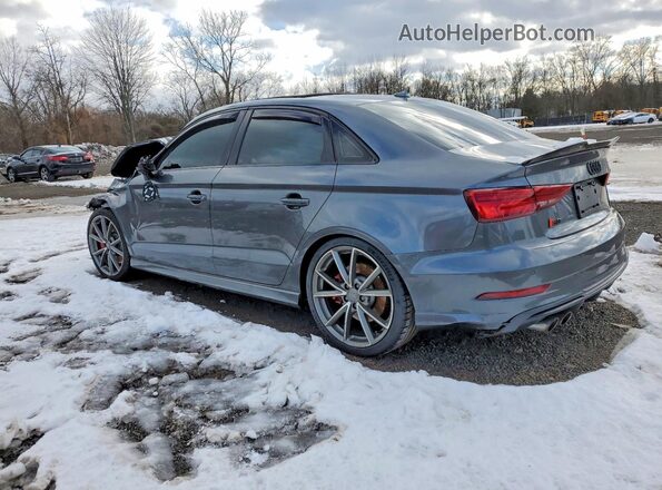 WAUB1GFF3J1013487 2018 AUDI S3 Gray Trasero izquierdo