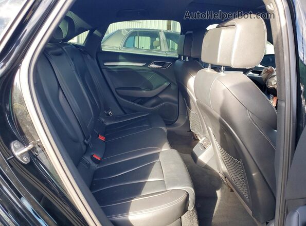 WAUB1GFF6G1070050 2016 AUDI S3 Black უკანა სავარძლების ხედი