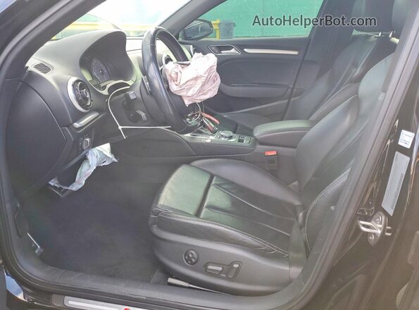 WAUB1GFF6G1070050 2016 AUDI S3 Black წინა სალონის ხედი
