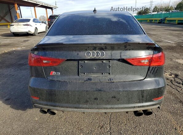 WAUB1GFF6G1070050 2016 AUDI S3 Black უკანა ხედი