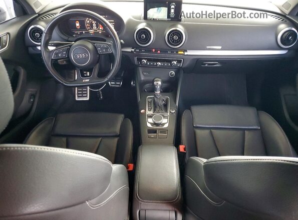 WAUB1GFF6H1019987 2017 AUDI S3 White Dashboard view