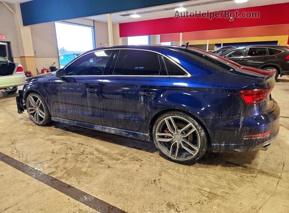 WAUB1GFF6J1034589 2018 AUDI S3 Blue Tył lewy