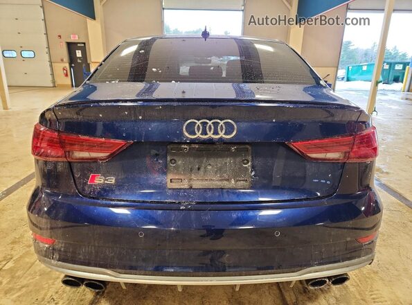 WAUB1GFF6J1034589 2018 AUDI S3 Blue Widok z tyłu
