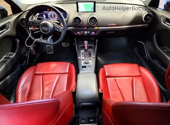 WAUB1GFF6J1034589 2018 AUDI S3 Blue Widok deski rozdzielczej