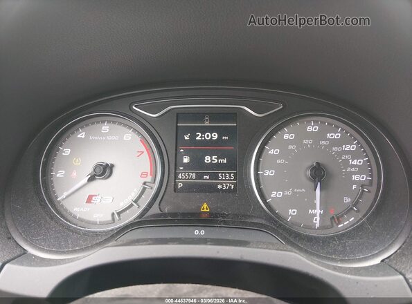 WAUB1GFF9G1036846 2016 AUDI S3 Gray Հետևի նստատեղերի տեսք