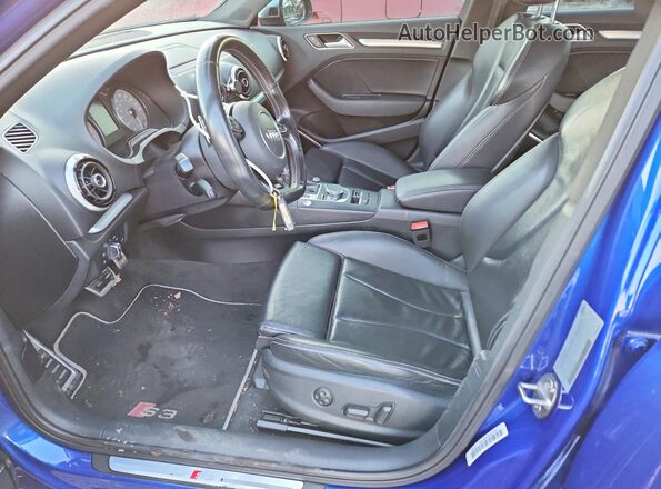 WAUB1GFF9G1075324 2016 AUDI S3 Blue Front interior view