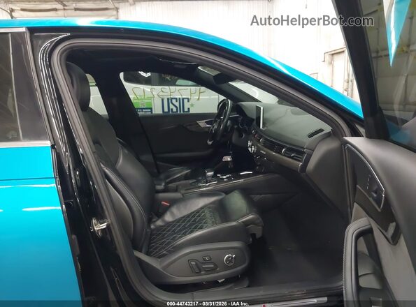 WAUB4AF42JA001592 2018 AUDI S4 Turquoise წინა სალონის ხედი